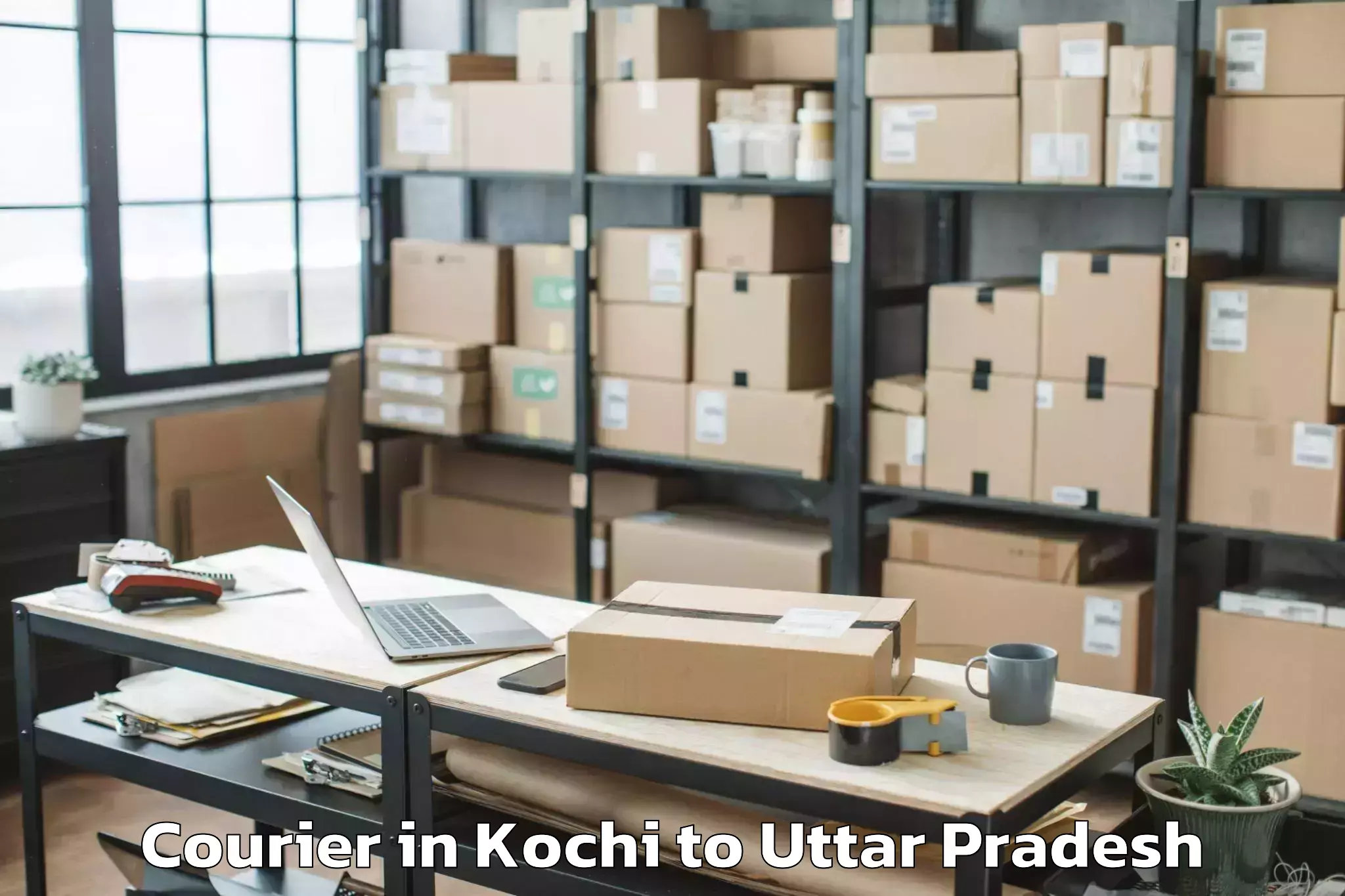 Book Kochi to Kanpur Airport Knu Courier Online